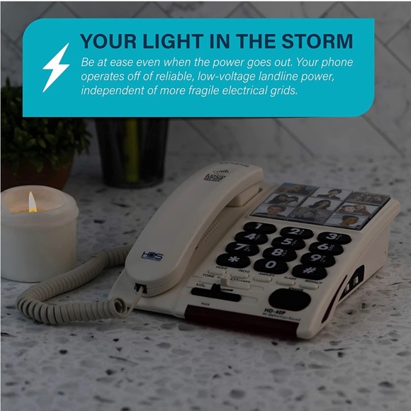 Amplified Big Button Landline Phone For Seniors - Picture 5 of 10